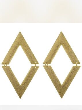 Shelia Fajl V on V Gold Earrings